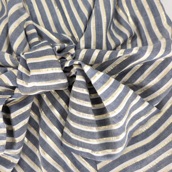 Anthropologie Eva Franco SAMPLE PIECE Marin Striped Blouse Top - Women's Size 6 - Picture 11 of 13